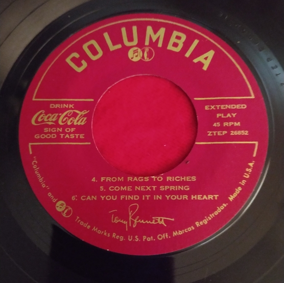 3 Tony Bennett 45" Records - Picture 4 of 11